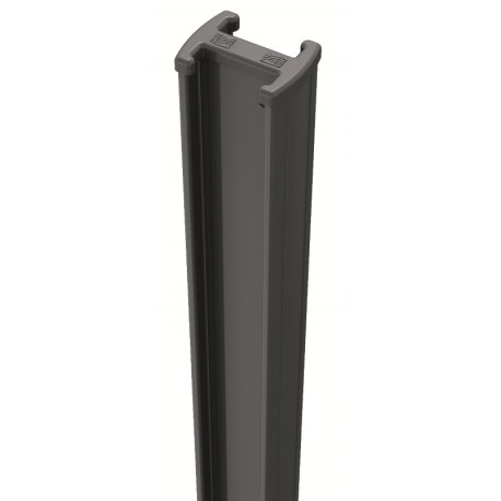 Poteau Easyclip plast. gris 7016 H 1.30m