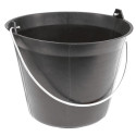 Seau plastique noir 11 l