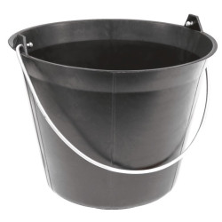 Seau plastique noir 11 l