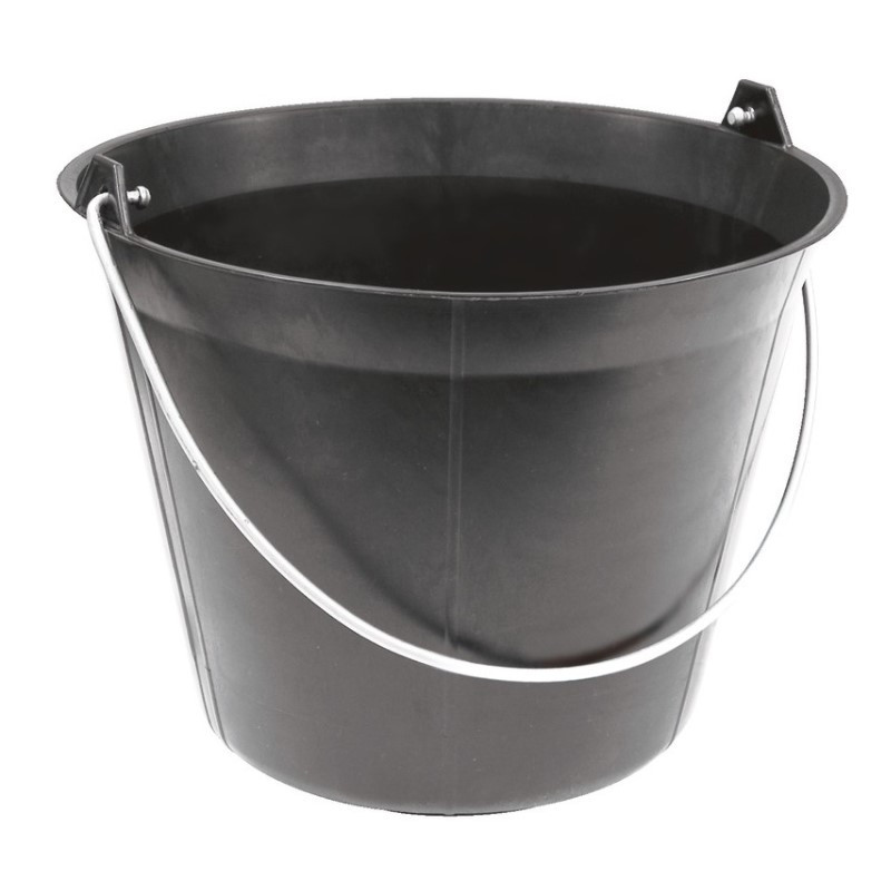 Seau plastique noir 11 l