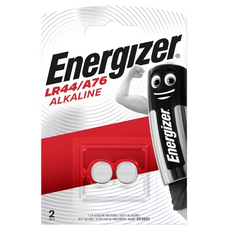 Pile 1.5V blister de 2 LR44 ALKALINE