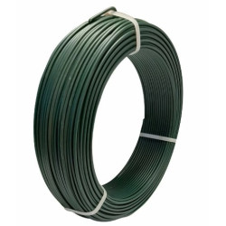 Fil tension plastifié Vert