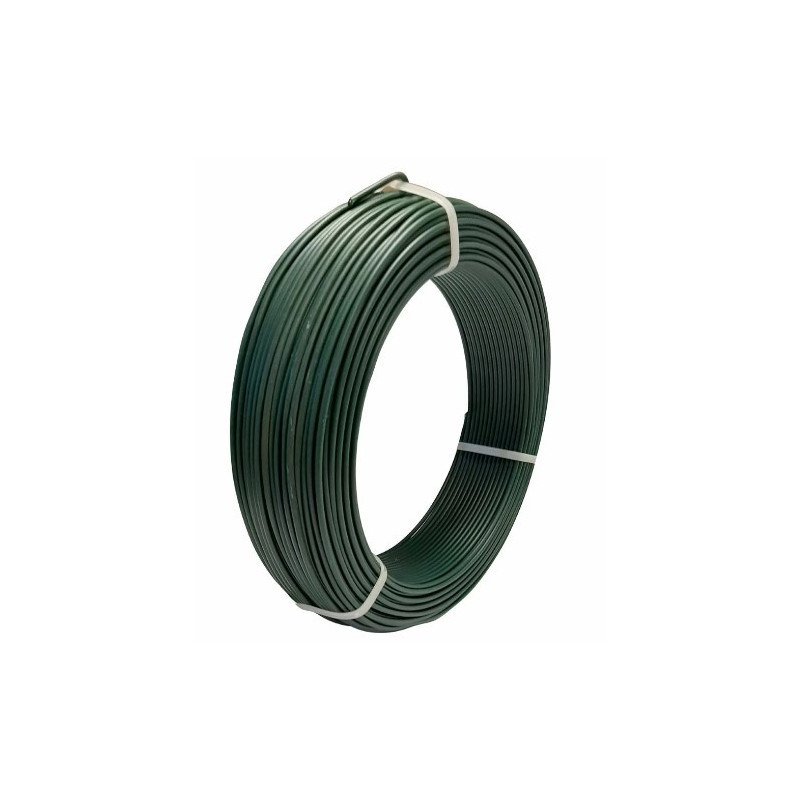 Fil tension plastifié Vert