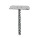 Pied de poteau simple platine à sceller 130x130