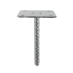 Pied de poteau simple platine à sceller 130x130