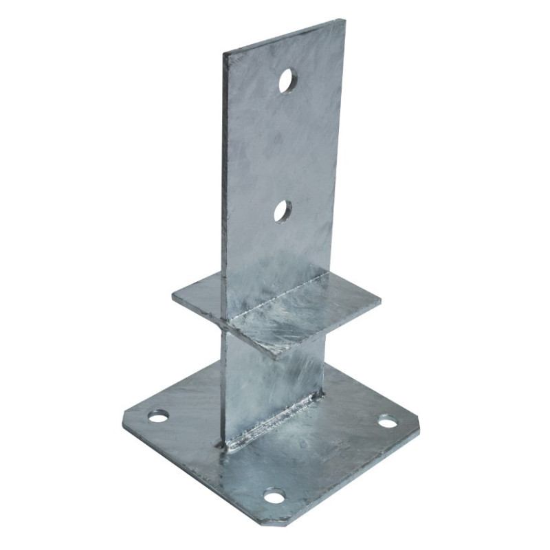 Pied de poteau en âme avec platine 230