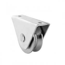 Roue gorge triang support ext D80 / 16