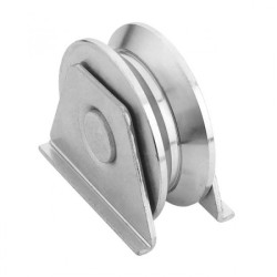 Roue gorge triang supp lateral D100