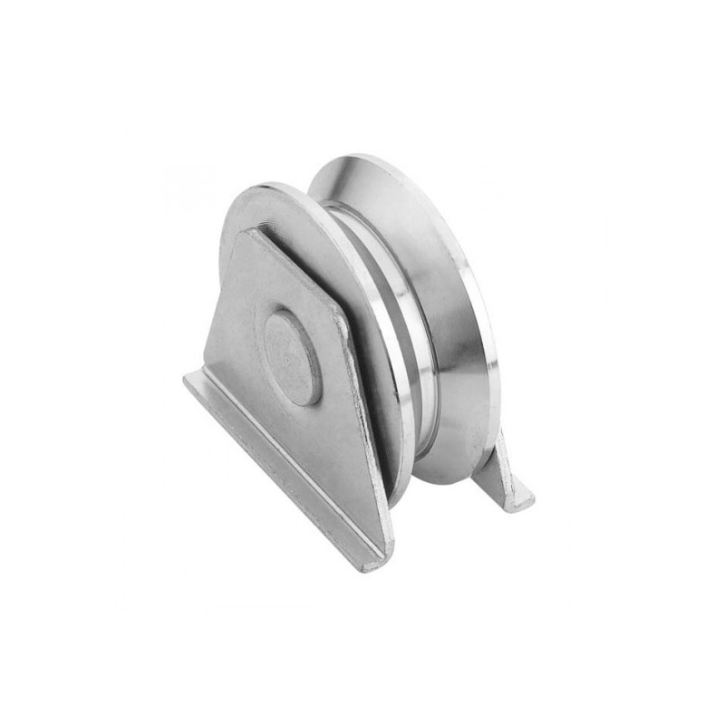 Roue gorge triang supp lateral D100