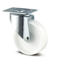 Port-roll poly choc blanche D100 pivot