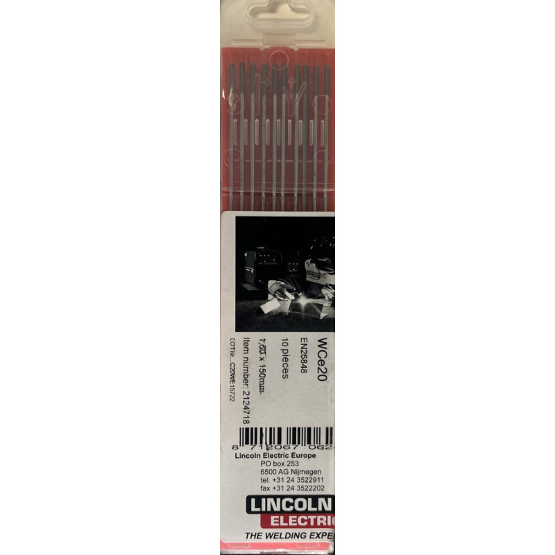 Electrode TIG tungst pur 1,6*150