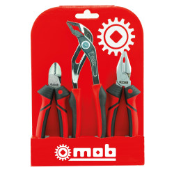 Lot de 3 pinces bi matieres