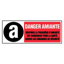 Panneau danger amiante