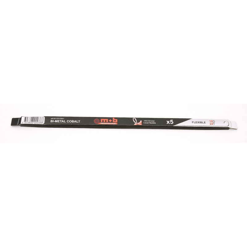 Etui de 5 lames scie bi metal 8 dents