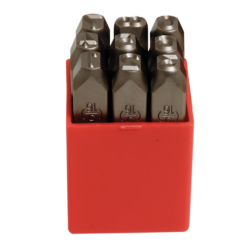 Boîte à chiffres à frapper de 4mm de 0 à 9