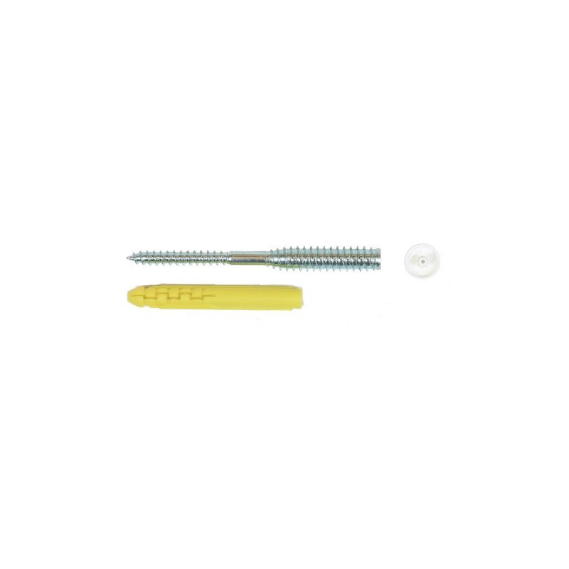 Sachet 8 Vis TOP ROC PVC 6x100/45
