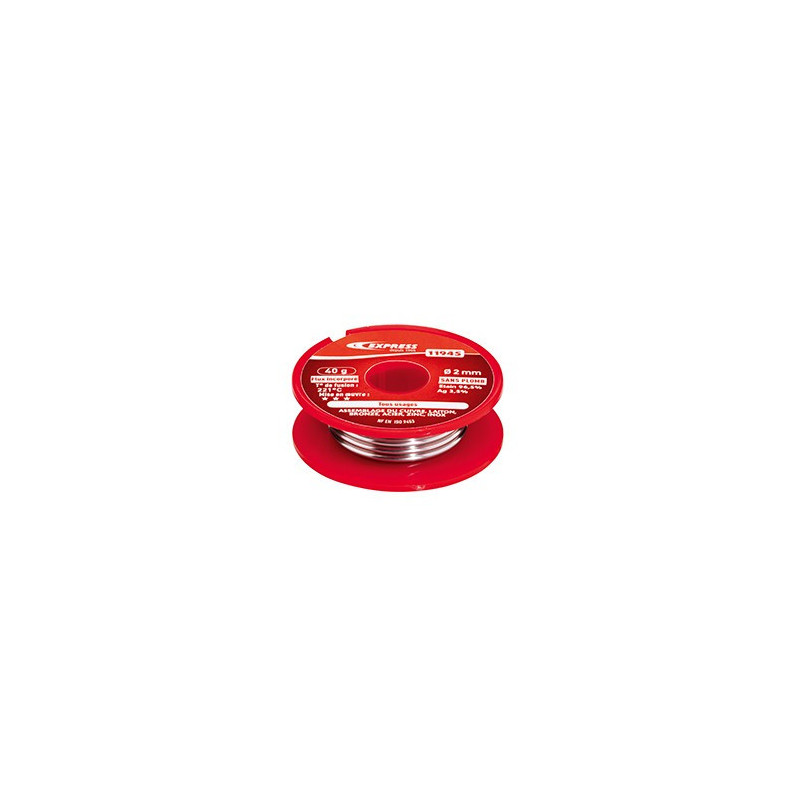 Etain fer a souder D.2mm 40g