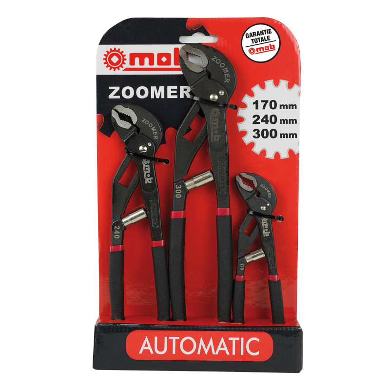 Jeu de 3 pinces ZOOMER 170-240-300MM