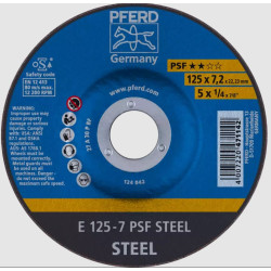 Disque à ébarber ACIER E 125x7 PSF A30