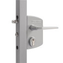 Serrure portail battant avec coffre en aluminium