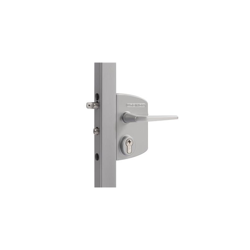Serrure portail battant avec coffre en aluminium