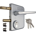 Serrure pour portail battant gamme aluminium