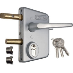 Serrure pour portail battant gamme aluminium
