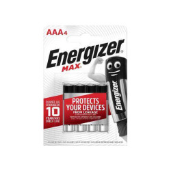 Pile 1.5V blister de 4 AAA/LR03 MAX