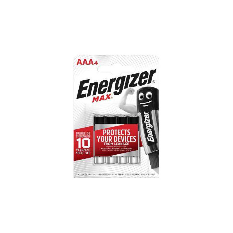 Pile 1.5V blister de 4 AAA/LR03 MAX