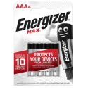 Pile 1.5V blister de 4 AAA/LR03 MAX