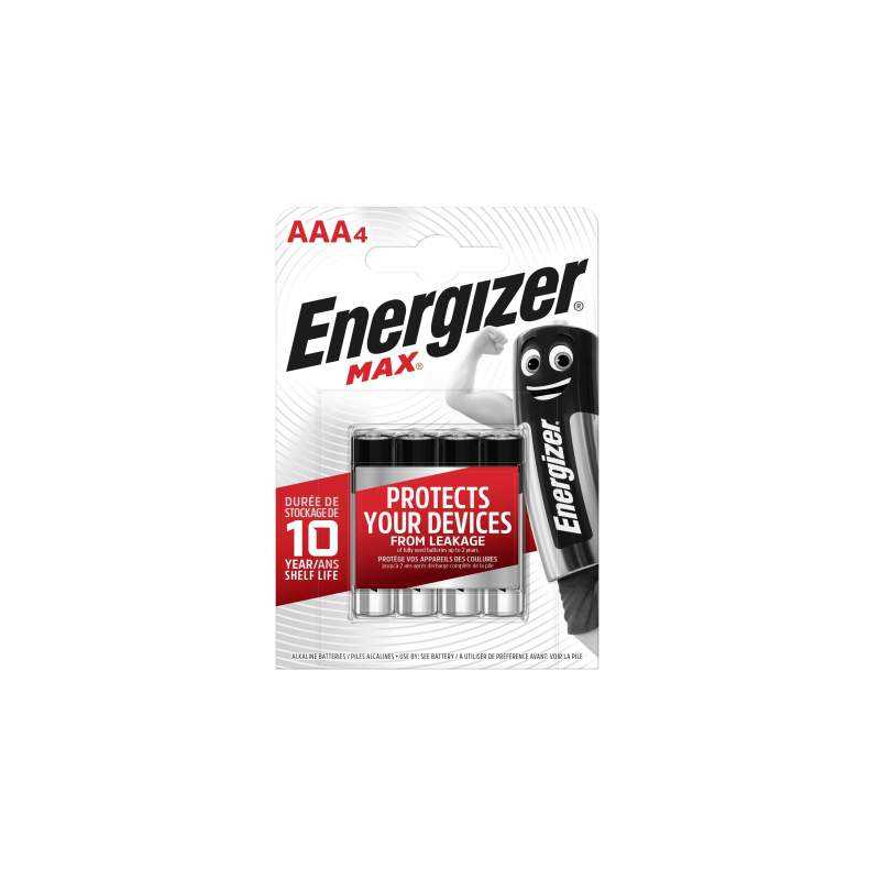 Pile 1.5V blister de 4 AAA/LR03 MAX