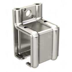 Support enveloppant fixation murale pour rail