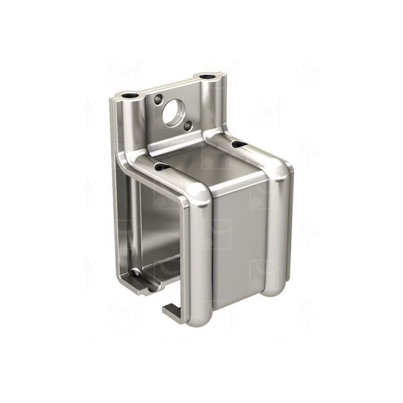 Support enveloppant fixation murale pour rail