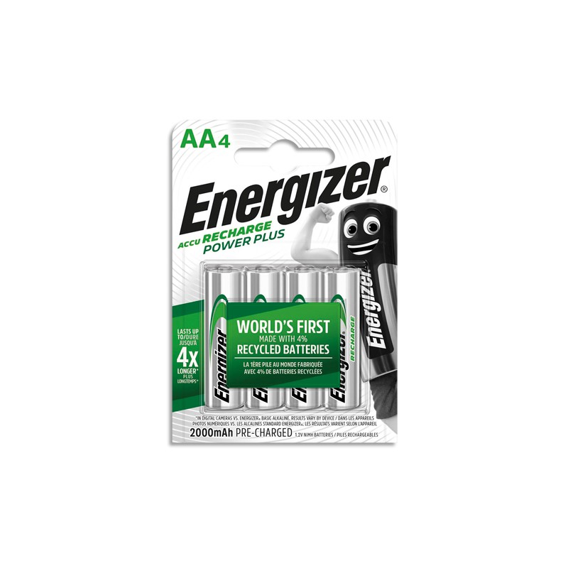 Pile Rechargeable 1.2V blister de 4 AA/LR6