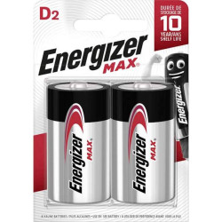 Pile 1.5V blister de 2 LR20 MAX