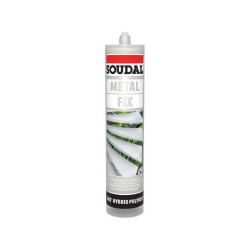 Cartouche Mastic Colle METAL FIX Gris 290ml SOUDAL