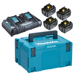 Makpac 4 batteries 18V 5Ah + chargeur 197626-8