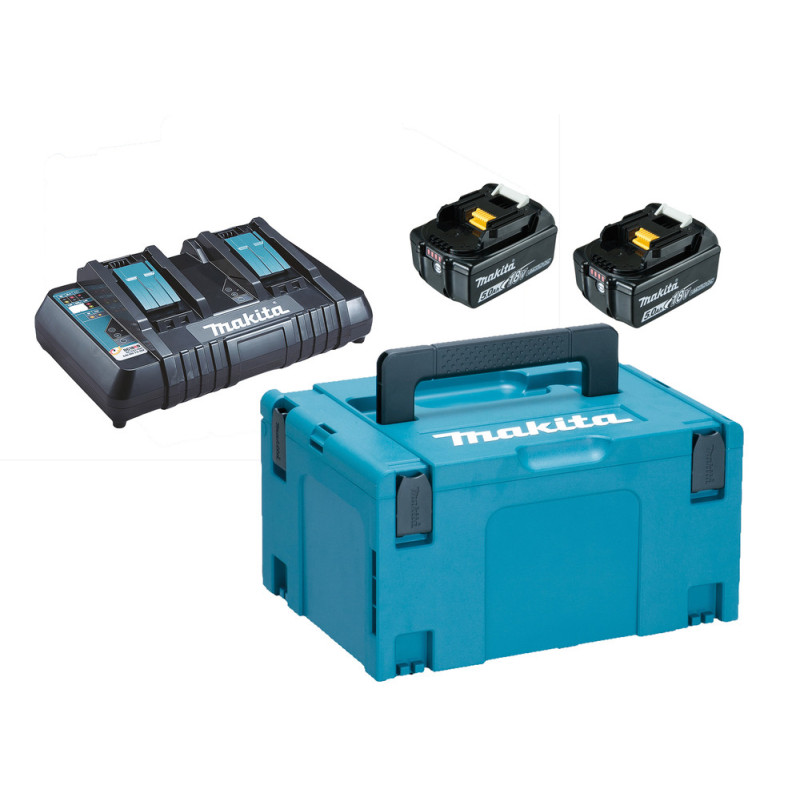 Makpac 2 batteries 18V 5Ah + chargeur 197629-2