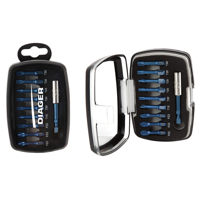 Coffret vissage blue shock 10 pieces