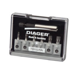 Coffret embouts torsion 25mm torx 7 pieces