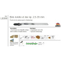 Etui 5 lame scie sauteuse bois LSS 100mm dble dent