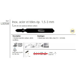 Etui 2 lame scie sauteuse carbure LSS 79mm