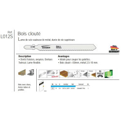 Etui 5 lame scie sauteuse twincut LSS 116mm
