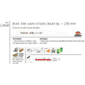 Etui 5 lames scie sabre acier bois reno 300mm