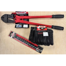 Lot coupe boulon axial 600mm + lieur + 1000 liens