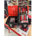 Lot boite a outils + 1 jeu tournevis + 1 mesure
