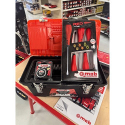 Lot boite a outils + 1 jeu tournevis + 1 mesure