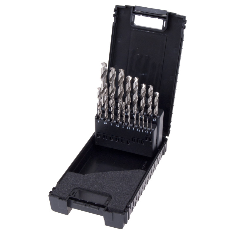 Coffret 19 forets 804 HSS-G affutage croix
