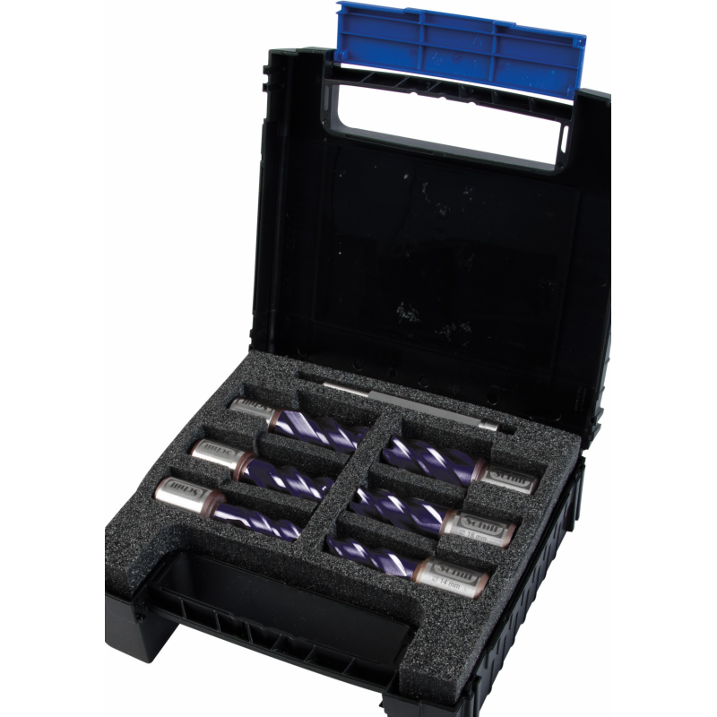Coffret 6 fraise HSS TIALN weldon 19 prof 30mm