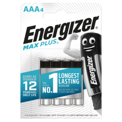 Pile 1.5V blister de 4 AAA/LR03 MAX PLUS